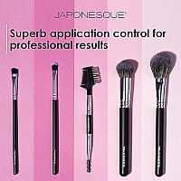 JAPONESQUE Brow & Lash Shaper with 3 Different Spoolie Brushes, for Separating Lashes, Eliminating Mascara Clumps, and Grooming and Shaping Brows