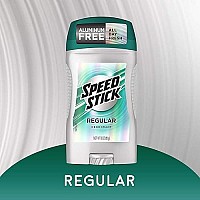 Speed Stick Deodorant for Men, Aluminum Free, Regular - 3 Ounce (4 Pack)