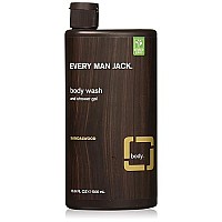 Every Man Jack Body Wash, Sandalwood, 16.9 Fluid Ounce (Pack Of 2)