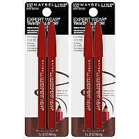 Maybelline New York Expert Wear Twin Brow & Eye Pencils Makeup, Dark Brown, , 2 Count (Pack of 2)