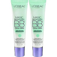 L'Oral Paris Makeup Magic Skin Beautifier Anti-Redness BB Cream Tinted Moisturizer, 1 Ounce (Pack of 2)