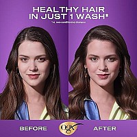 OGX Thick & Full + Biotin & Collagen Shampoo & Conditioner Set, (packaging may vary), Purple, 13 Fl Oz (Pack of 2)