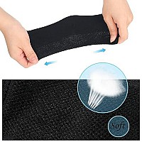 Soft Ventilate Gel Heel Socks Open Toe Socks for Dry Hard Cracked Skin Moisturizing Day Night Care Skin, 3 Pairs (Regular Size, Black)