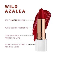 Flower Beauty Petal Pout Lipstick - Cruelty Free - Nourishing & Highly Pigmented Lip Color With Antioxidants (Wild Azalea - Matte)