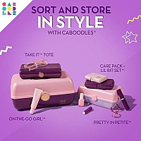 Caboodles On-The-Go Girl Purple Sparkle Jellies Vintage Case, 1 Lb, CAB56260N