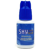 Super Strong SKY D+ Eyelash Extension Glue 5ml - Professional Black Bonding Adhesive for Long Lasting Semi Permanent Individual Lash Extensions - 1-2s Fast Drying / 4-6 Week Retention