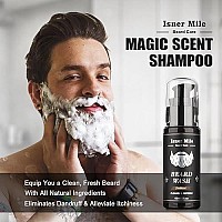 Isner Mile Beard Kit for Men, Grooming & Trimming Tool Complete Set with Shampoo Wash, Beard Care Growth Oil, Balm, Brush, Comb, Scissors & Storage Bag, Perfect Gifts for Him Man Dad Father Boyfriend