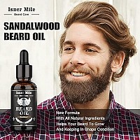 Isner Mile Beard Kit for Men, Grooming & Trimming Tool Complete Set with Shampoo Wash, Beard Care Growth Oil, Balm, Brush, Comb, Scissors & Storage Bag, Perfect Gifts for Him Man Dad Father Boyfriend