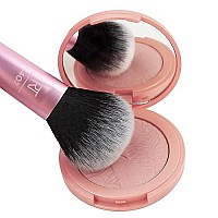 Real Techniques Mini Multitask Makeup Brush, Perfect For Blush and Bronzer, Face Brush with Custom Cut Synthetic Bristles, Travel Sized, Aluminum Handle, Purple, 1 Count