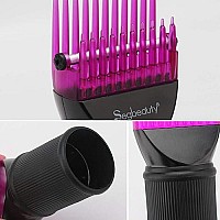 Segbeauty Blower Dryer Comb Attachment, Hair Dryer Concentrator with Brush Attachments for 1.57-1.97 Nozzle, Professional Salon Hairdressing Styling Tool for Straightening Wavy Natural Curly Hair