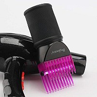 Segbeauty Blower Dryer Comb Attachment, Hair Dryer Concentrator with Brush Attachments for 1.57-1.97 Nozzle, Professional Salon Hairdressing Styling Tool for Straightening Wavy Natural Curly Hair