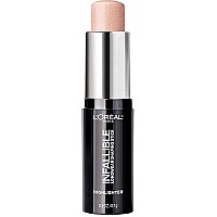 L'Oreal Paris Makeup Infallible Longwear Highlighter Shaping Stick, Up to 24hr Wear, Buildable Cream Highlighter Stick, 41 Slay in Rose, 0.3 oz.