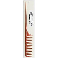 Krest Bone 11 1/2 Inch Large Space Teeth Rattail. Professional Comb. Heat Resistant Comb. Styling Combs. Detangle, Sectioning Comb.