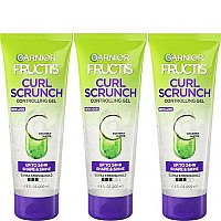 Garnier Fructis Style Curl Scrunch Controlling Gel for Shape & Shine, 6.8 Fl Oz, 3 Count (Packaging May Vary)