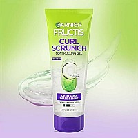 Garnier Fructis Style Curl Scrunch Controlling Gel for Shape & Shine, 6.8 Fl Oz, 3 Count (Packaging May Vary)