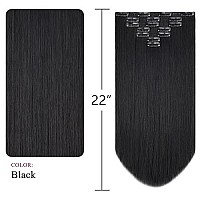 Black Hair Extension, Clip Hair Extensions 22 Straight Syxlcygg Synthetic 18 Curly Hair Pieces Women'S Gifts  Fluffy&Not Tangled White Girl Silve