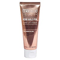 masque BAR Rose Gold Foil Facial Peel Off Mask (70ml/Tube) - Korean Beauty Face Skin Care Treatment - Clarifies, Treates Pores, Detoxifies - Improves Complexion, Makes Skin Look More Glowing & Bright