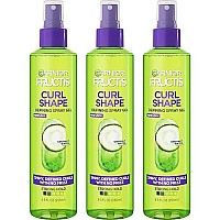 Garnier Fructis Style Curl Shape Defining Spray Gel for No Frizz, 8.5 Fl Oz, 3 Count (Packaging May Vary)