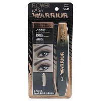 Flower Beauty Lash Warrior Mascara - Volumizing Lashes, Length & Definition, No Clumping (Fierce Brown)