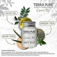 Terra Pure Green Tea Body Wash, 1 oz. In Jam Jar With Organic Honey And Aloe Vera (Case of 300)