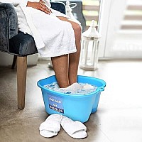 Mantello Foot Soak Tub- Extra Large Feet Soaking Tub - Pedicure Foot Soak - Home Foot Spa (Blue)