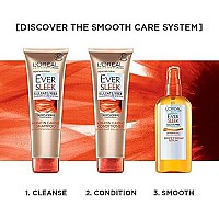 L'Oreal Paris EverSleek Keratin Caring Conditioner, with Sunflower Oil, 2 Count (8.5 Fl; Oz each)