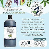 Zatural Black Castor Oil_100% Pure Tropic Jamaican Black Castor Oil (32 Ounce)