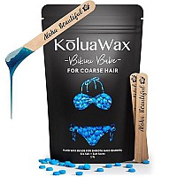 KoluaWax Hard Wax Beads for Hair Removal - Coarse Body Hair Formula - Brazilian, Underarms, Back Chest, Bikini Area Waxing - Large 1lb Refill Pearl Beans for Wax Warmers - Babe Cera Para Depilar