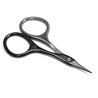 GERMANIKURE Tower Point Cuticle Scissors - Self-Sharpening FINOX22 Titanium Coated Stainless Steel Professional Manicure Tools in Leather Case - Ethically Made in Solingen Germany - 2705