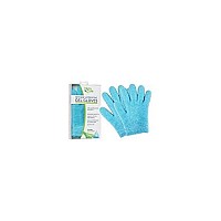 NatraCure Moisturizing Gel Gloves - (for Dry, Cracked Skin, Aging Hands, Cuticles, Eczema, After Hand Washing, Instead of Overnight Sleeping Gloves, Lotion, Cream) - Color: Aqua