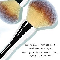 Foundation Brush,Daubigny Large Powder Brush Flat Arched Premium Durable Kabuki Makeup Brush Perfect For Blending Liquid,Cream and Flawless Powder,Buffing, Blending,Concealer 