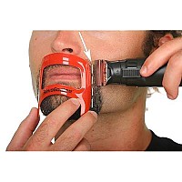 RevoGoatee Goatee Shaving Template - Shaping & Edge-up Tool for Goatee Trimming, Lineup - Grooming Kit for Men - One Size Fits All - Self Cut Guide - Use w/Beard Trimmer or Clipper - Barber Supplies