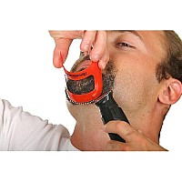 RevoGoatee Goatee Shaving Template - Shaping & Edge-up Tool for Goatee Trimming, Lineup - Grooming Kit for Men - One Size Fits All - Self Cut Guide - Use w/Beard Trimmer or Clipper - Barber Supplies