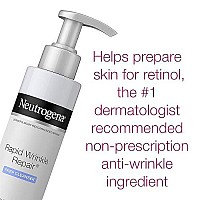 Neutrogena Rapid Wrinkle Repair Anti-Wrinkle Retinol Prep Facial Cream Cleanser with Glycolic Acid and Micro-Exfoliant to Gently Cleanse and Exfoliate Skin, Oil-Free and Non-Comedogenic, 5 oz