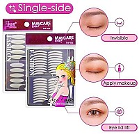 5 Packs Natural Invisible Single/Double Side Eyelid Tapes Stickers, Medical-use Fiber Eyelid Strips, Instant Lift Eye Lid Without Surgery, Perfect for Hooded, Droopy, Uneven, Mono-eyelids