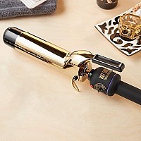 Hot Tools Pro Signature Gold Curling Iron | Long-Lasting, Defined Curls, (1-1/2 in)