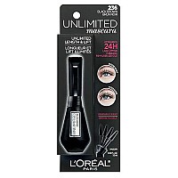 L'Oreal Paris Makeup Unlimited Lash Lifting and Lengthening Washable Mascara, Black Brown