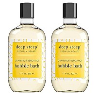 Deep Steep Bubble Bath, 17 Ounce (Pack of 2) (Grapefruit Bergamot)