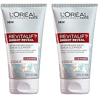 L'Oral Paris Revitalift Bright Reveal Anti-Aging Facial Cleanser with Glycolic Acid, Exfoliates Dullness and Brightens Skin, 5 fl. oz (Pack of 2)