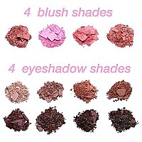 Style Essentials Women's Cosmetics NATURAL BEAUTY Blush and Eyeshadow Palette - 12 Shades Shimmer and Matte Finishes