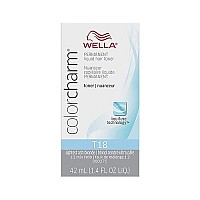 WELLA colorcharm Hair Toner, Neutralize Brass With Liquifuse Technology, T18 Lightest Ash Blonde, 1.4 oz