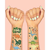 xo, Fetti Dinosaur Temporary Tattoos for Kids - 40 styles | Birthday Party Supplies, Dinosaur Party Favors, T-rex Decorations