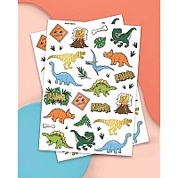 xo, Fetti Dinosaur Temporary Tattoos for Kids - 40 styles | Birthday Party Supplies, Dinosaur Party Favors, T-rex Decorations