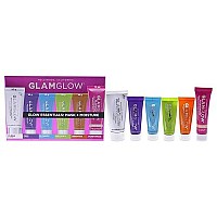 GLAMGLOW Glow Essentials Mask + Moisture Travel Set - SUPERMUD (0.7 oz), GLOWSTARTER NUDE (0.5 oz), GRAVITYMUD (0.35 oz), THRISTYMUD (0.35 oz), POWERMUD (0.35 oz) & FLASHMUD (0.35 oz)