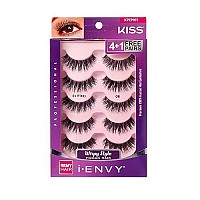 iENVY by KISS So WispyiENVY by KISS So Wispy Eyelashes 5 Pair Multi Pack (KPEM65) (1 PACK) Natural Wispy Style Made with Natural Hair