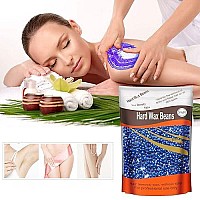 Hard Wax Beans for Painless Hair Removal, Yovanpur Brazilian Waxing for Face, Eyebrow, Back, Chest, Bikini Areas, Legs At Home 300g (10 Oz)/bag with 10pcs Wax Spatulas(Chamomile)