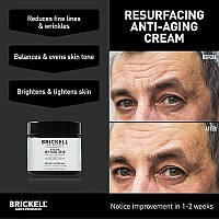 Brickell Men's Products Resurfacing Anti-Aging Face Cream For Men, Natural and Organic Face Moisturizer, Vitamin C Cream For Wrinkles, 2 Ounce, Unscented