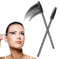 Disposable Mascara Wands Brush Makeup Spoolies Bulk for Eyelash Extensions, 1000 Pieces Black