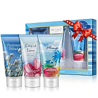 Vital Luxury Hand &Body Cream Gift Set,Hand Lotion Set Deeply Moisturizing for Rough Hands, Best Gift Ideas for Women,Travel size (3x2.5 oz) (Fresh Pomegranate +Japanese Cherry Blossom + Roman)