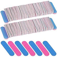 300 Pcs 2 Inch Mini Nail Files Double Sided Disposable Emery Boards Manicure Pedicure Tools(180/240 Grit)